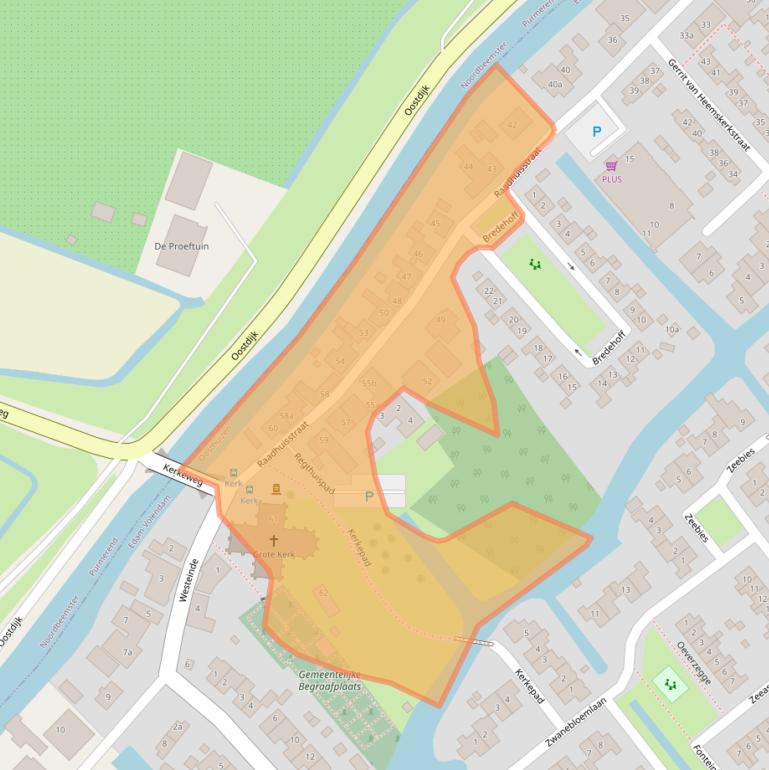 Kaart van postcodegebied 1474HJ.