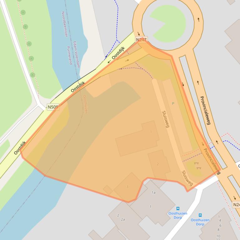 Kaart van postcodegebied 1474HL.