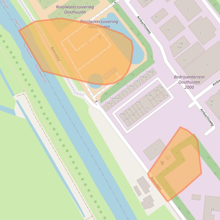 Kaart van postcodegebied 1474HR.