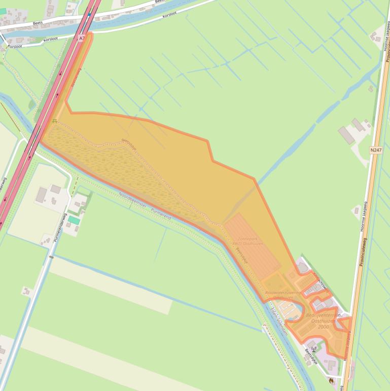 Kaart van postcodegebied 1474HV.