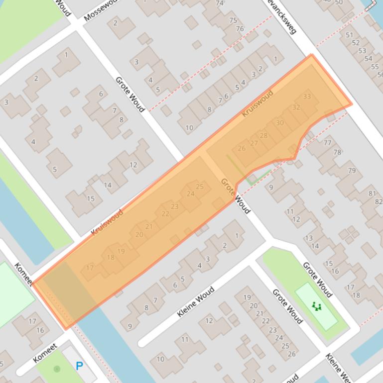 Kaart van postcodegebied 1474JE.