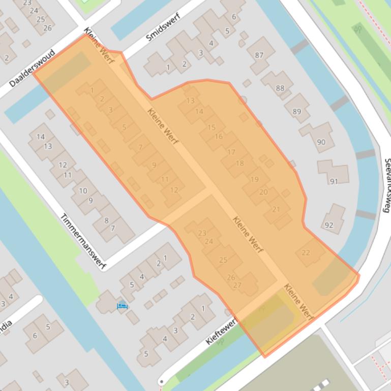 Kaart van postcodegebied 1474JK.