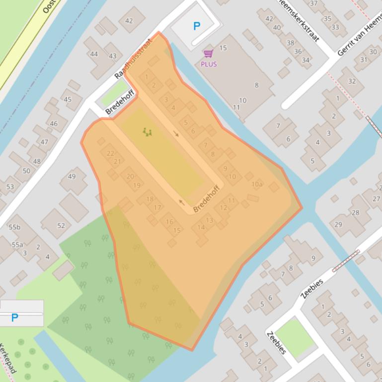 Kaart van postcodegebied 1474KA.