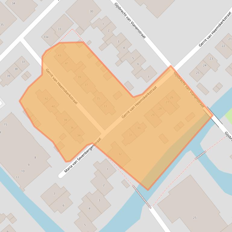 Kaart van postcodegebied 1474KC.