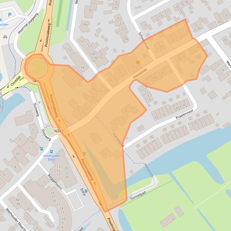 Kaart van postcodegebied 1474MB.