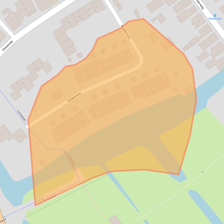 Kaart van postcodegebied 1474MW.