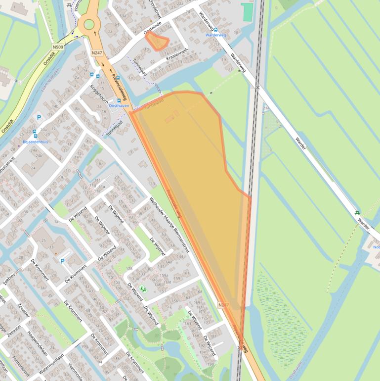 Kaart van postcodegebied 1474MZ.