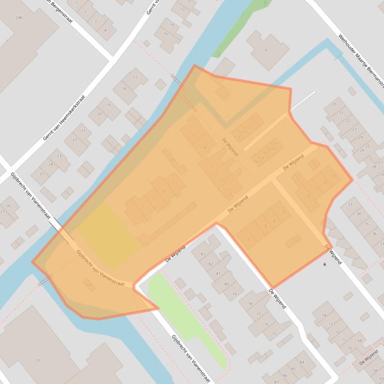 Kaart van postcodegebied 1474PA.