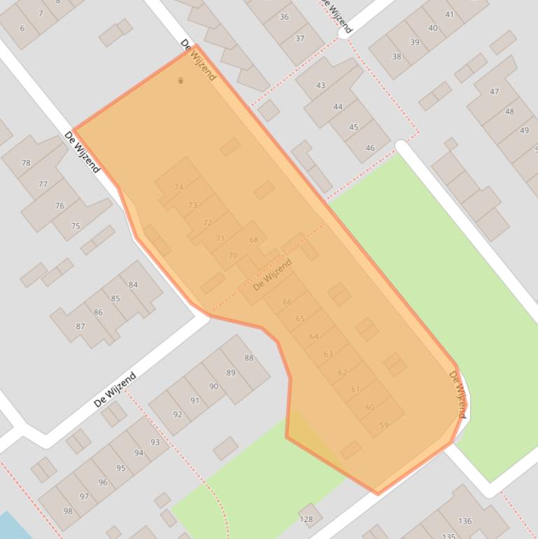 Kaart van postcodegebied 1474PD.