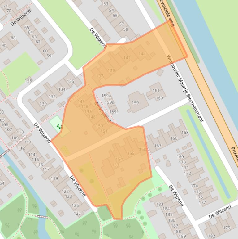 Kaart van postcodegebied 1474PJ.