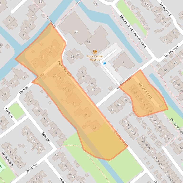 Kaart van postcodegebied 1474PN.