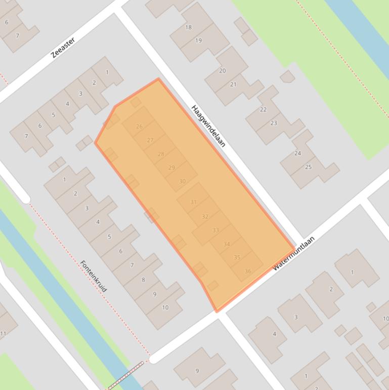 Kaart van postcodegebied 1474RC.