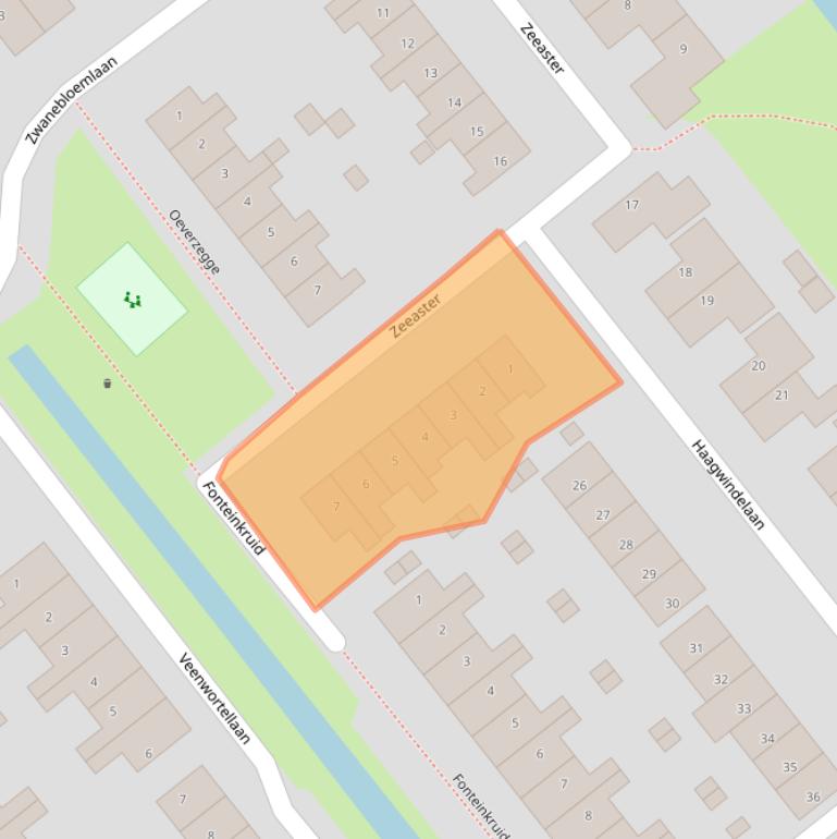 Kaart van postcodegebied 1474RK.