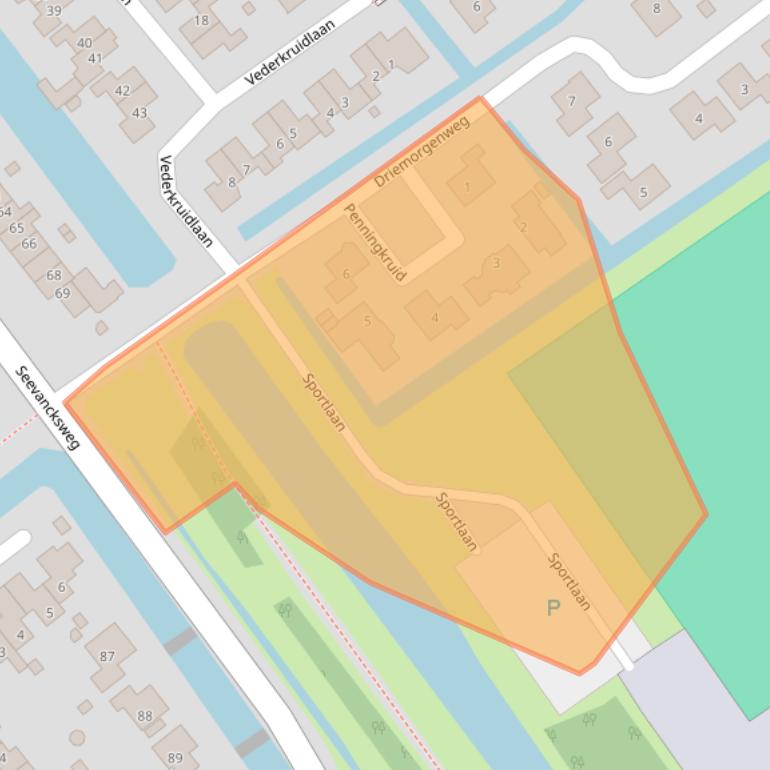 Kaart van postcodegebied 1474SH.