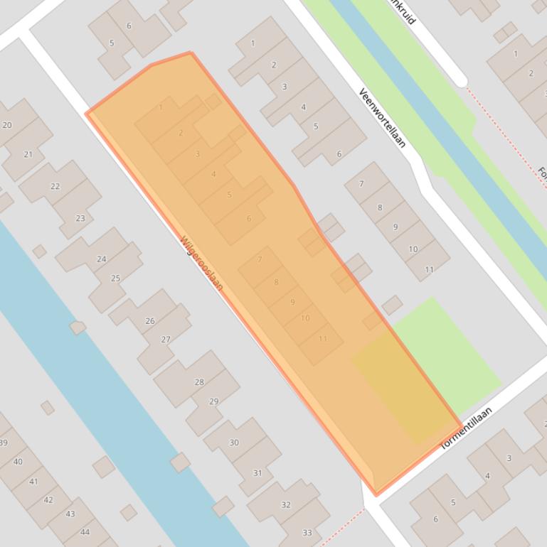 Kaart van postcodegebied 1474SP.