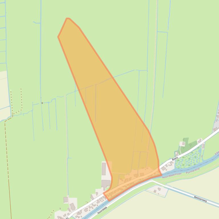 Kaart van postcodegebied 1475JG.