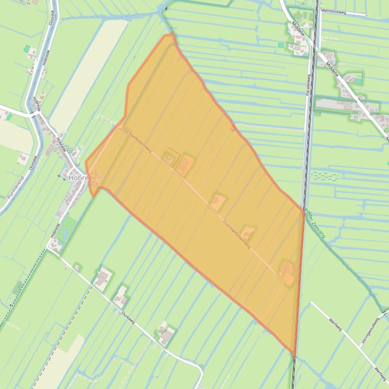 Kaart van postcodegebied 1477EG.