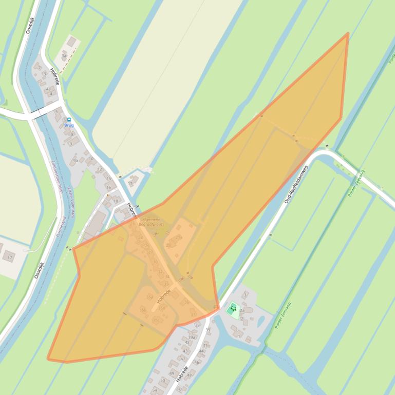 Kaart van postcodegebied 1477EJ.