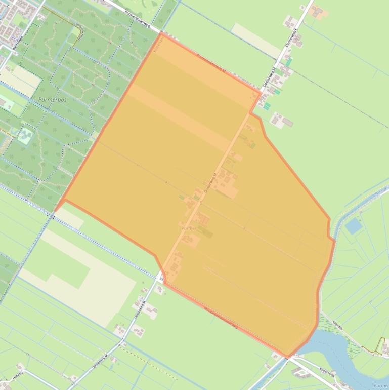 Kaart van postcodegebied 1482AJ.