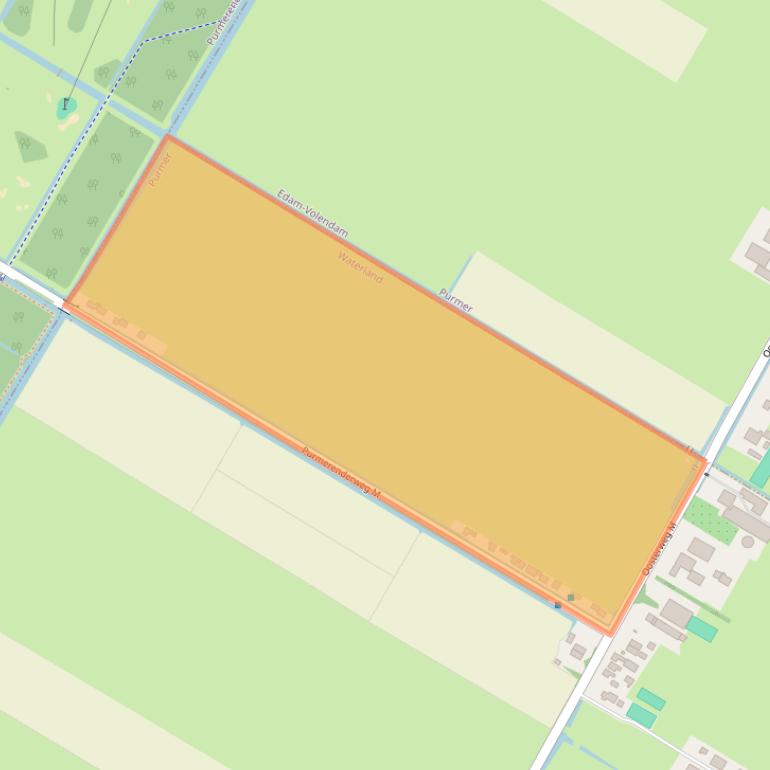 Kaart van postcodegebied 1482AM.