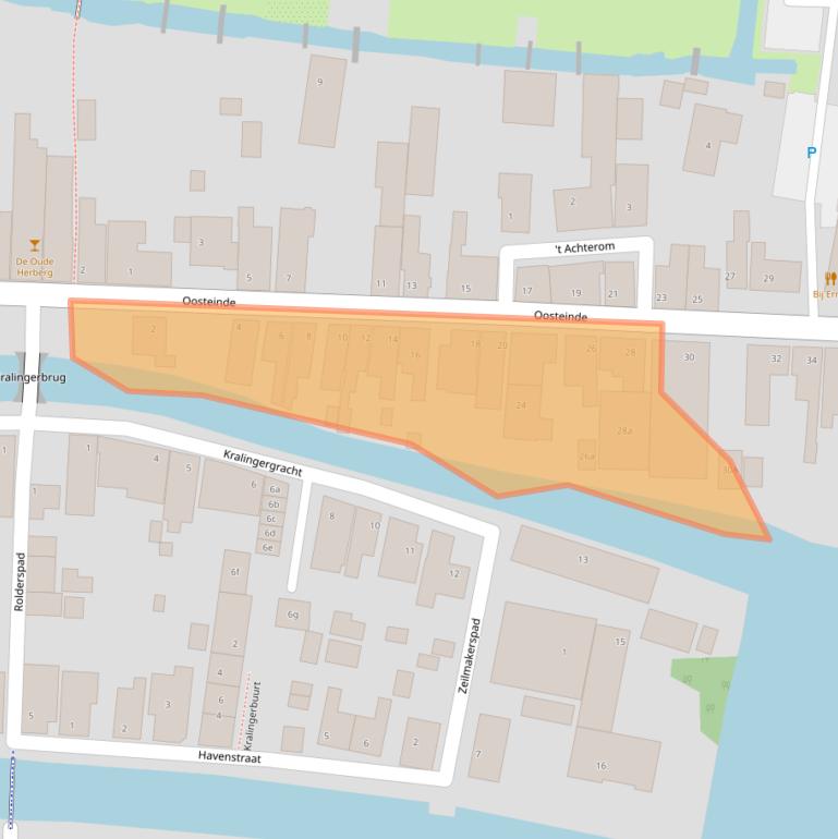 Kaart van postcodegebied 1483AD.