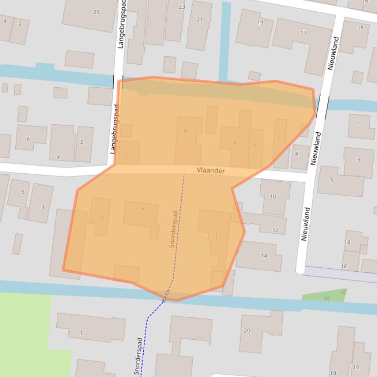 Kaart van postcodegebied 1483BS.