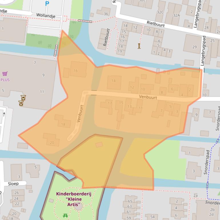 Kaart van postcodegebied 1483BV.