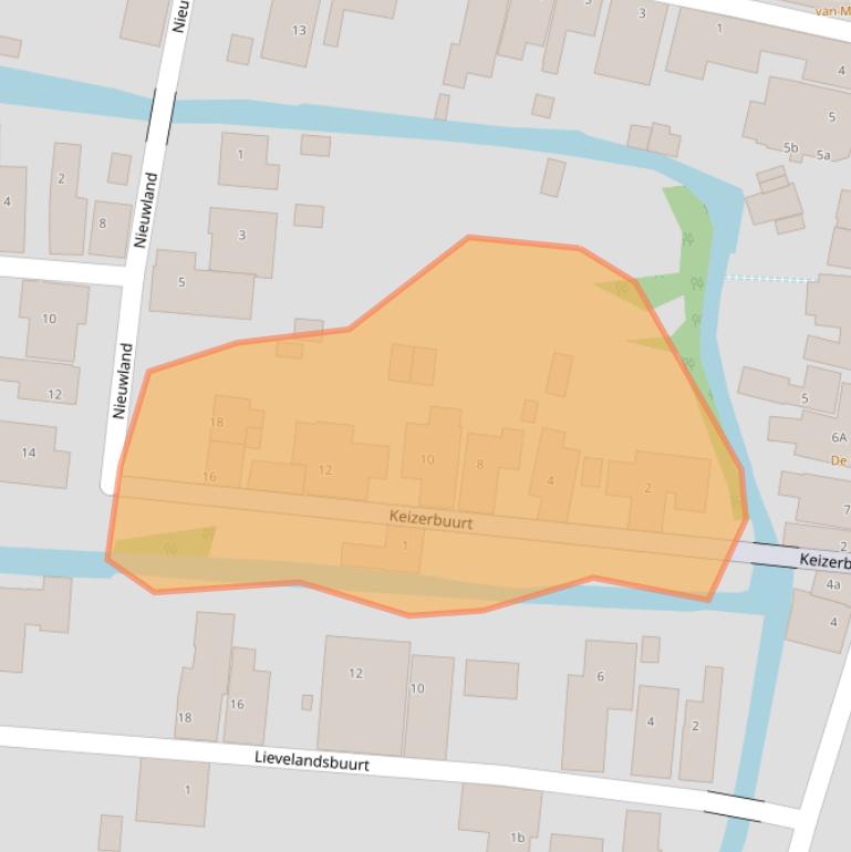 Kaart van postcodegebied 1483BW.