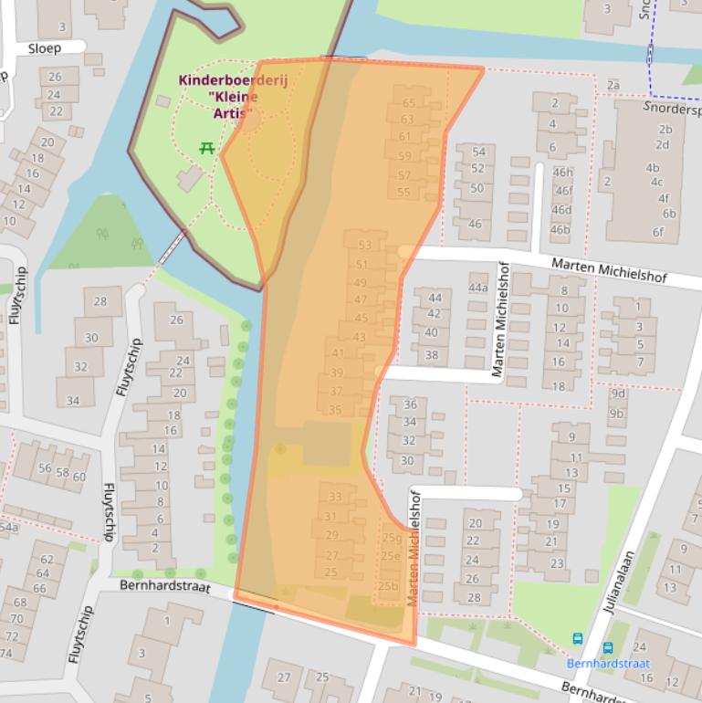 Kaart van postcodegebied 1483CB.