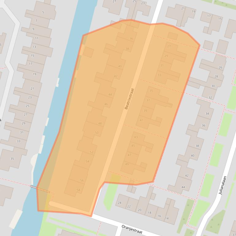 Kaart van postcodegebied 1483CE.