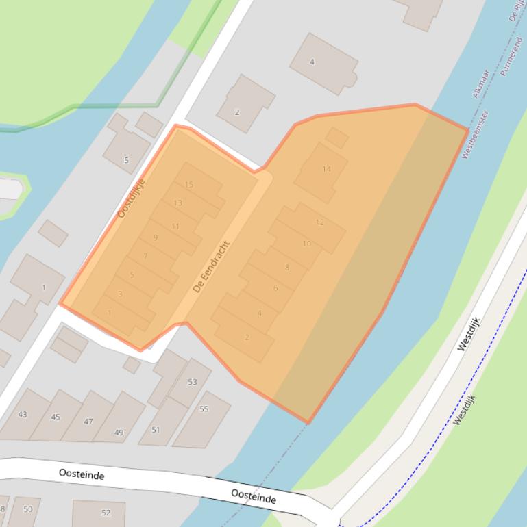 Kaart van postcodegebied 1483HB.