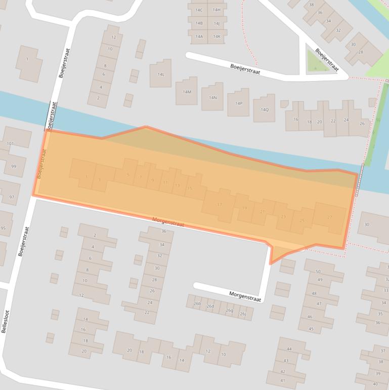 Kaart van postcodegebied 1483TD.