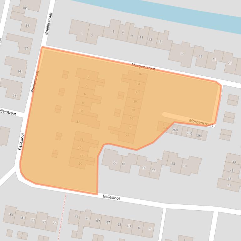 Kaart van postcodegebied 1483TE.