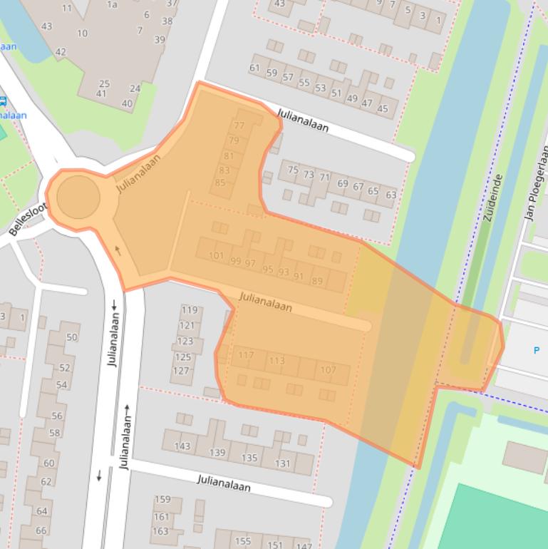 Kaart van postcodegebied 1483VH.