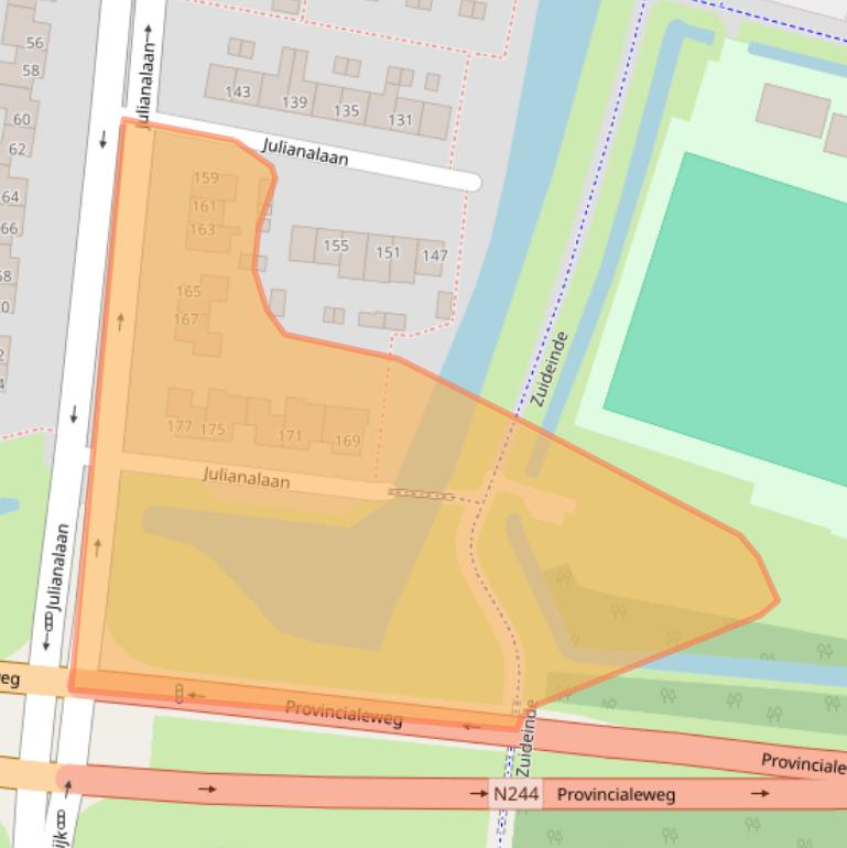 Kaart van postcodegebied 1483VK.
