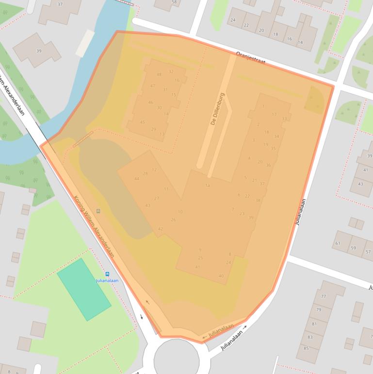 Kaart van postcodegebied 1483VT.