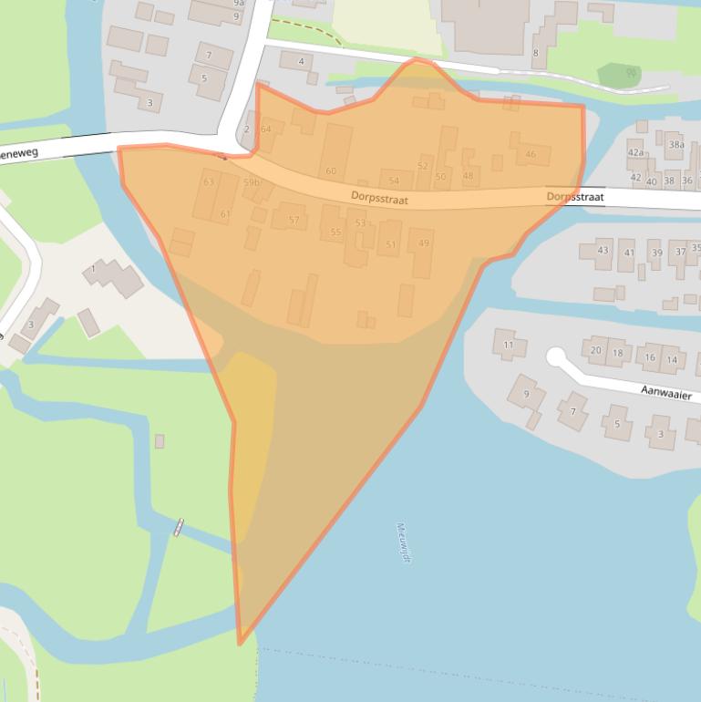 Kaart van postcodegebied 1484EL.