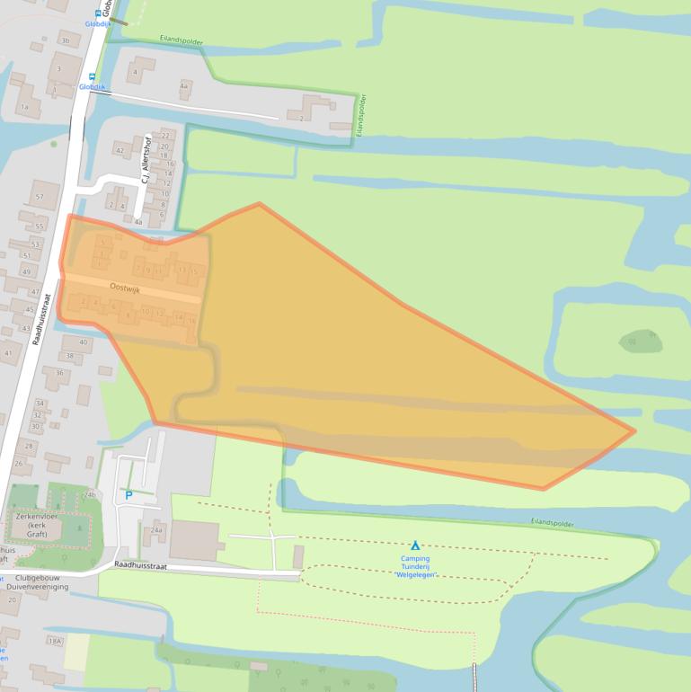 Kaart van postcodegebied 1484ER.