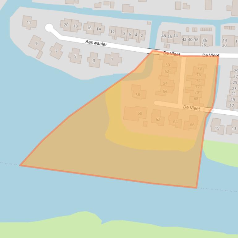 Kaart van postcodegebied 1484EZ.