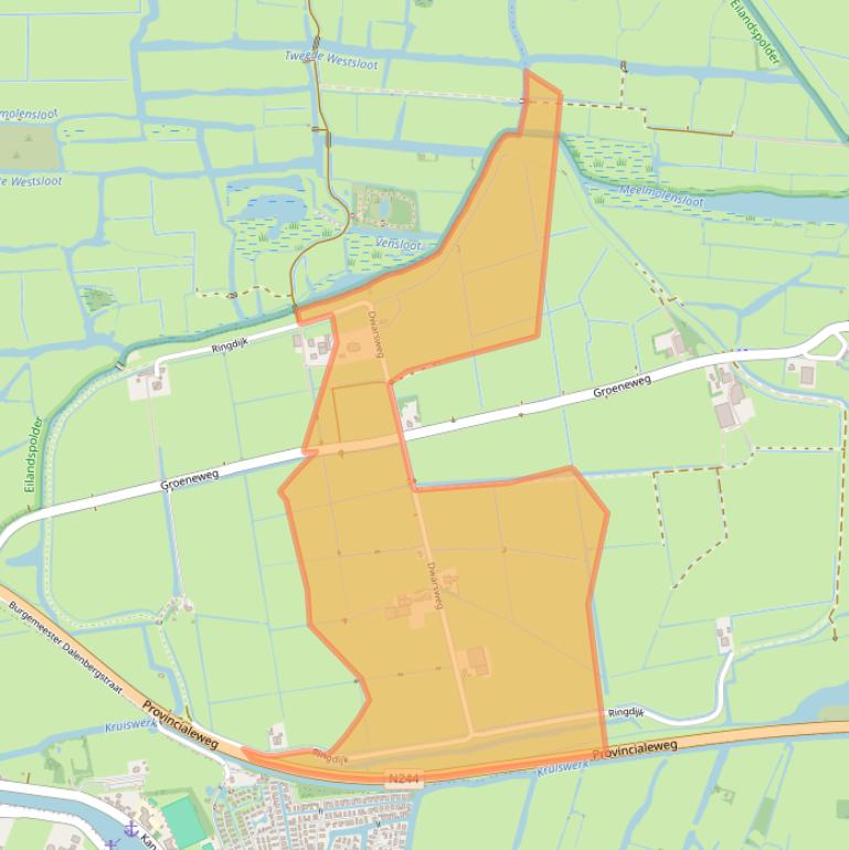 Kaart van postcodegebied 1484PB.