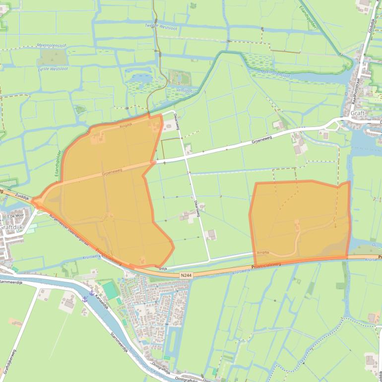 Kaart van postcodegebied 1484PC.