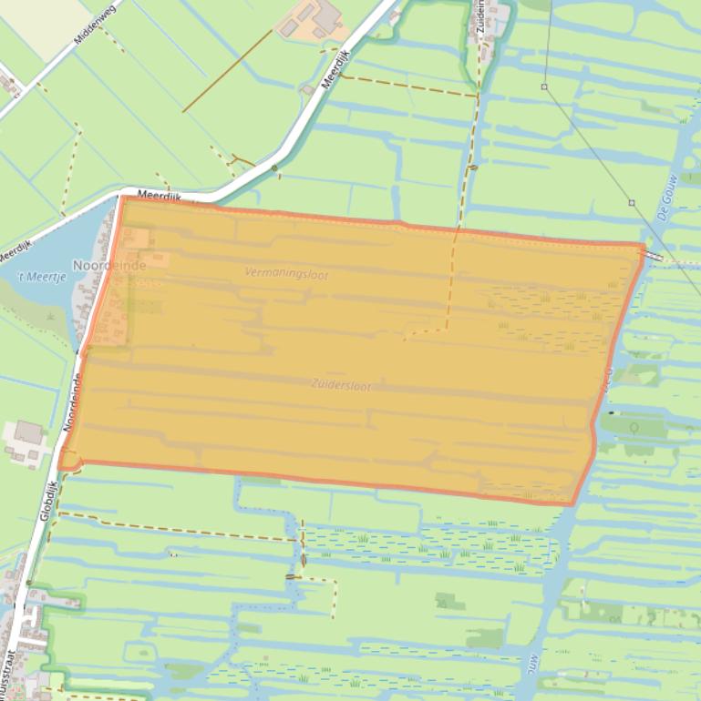Kaart van postcodegebied 1485EV.