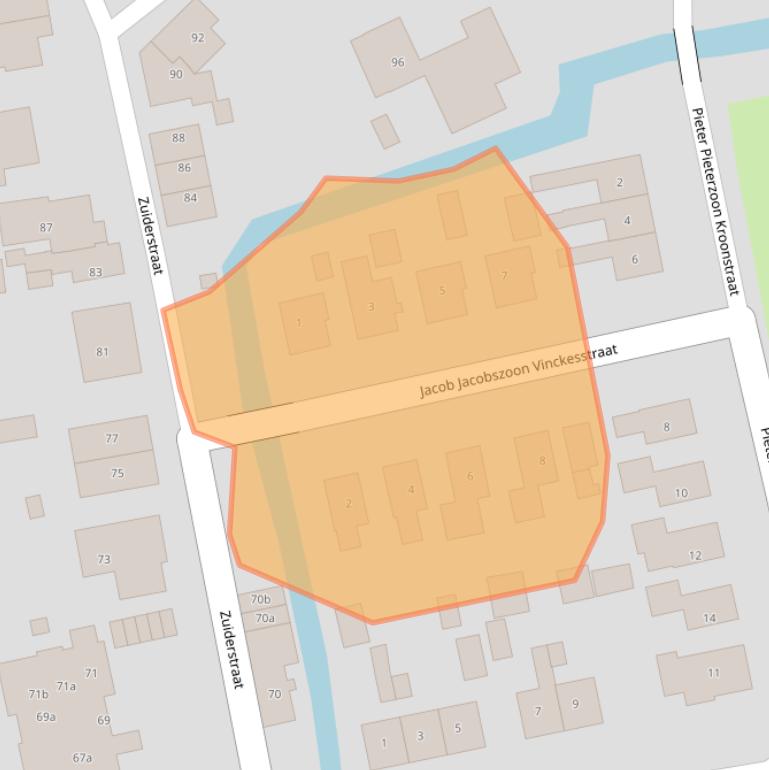 Kaart van postcodegebied 1486MN.