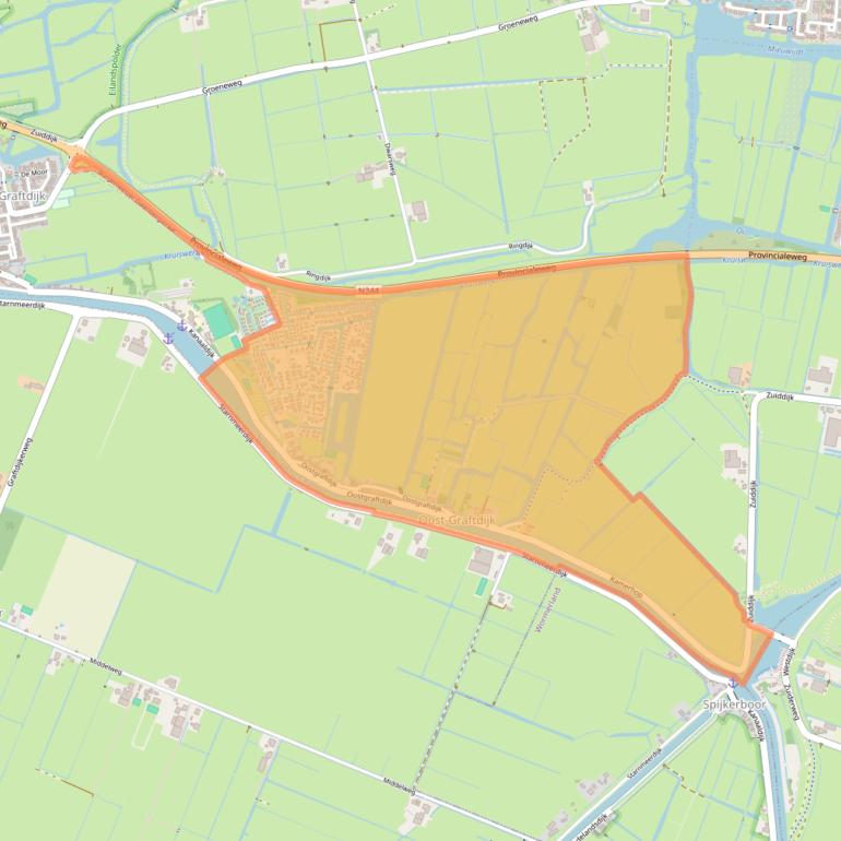 Kaart van postcodegebied 1487.