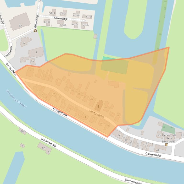 Kaart van postcodegebied 1487MB.