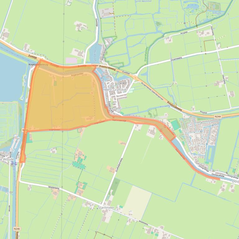 Kaart van postcodegebied 1488AB.