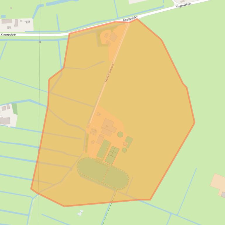 Kaart van postcodegebied 1488AC.