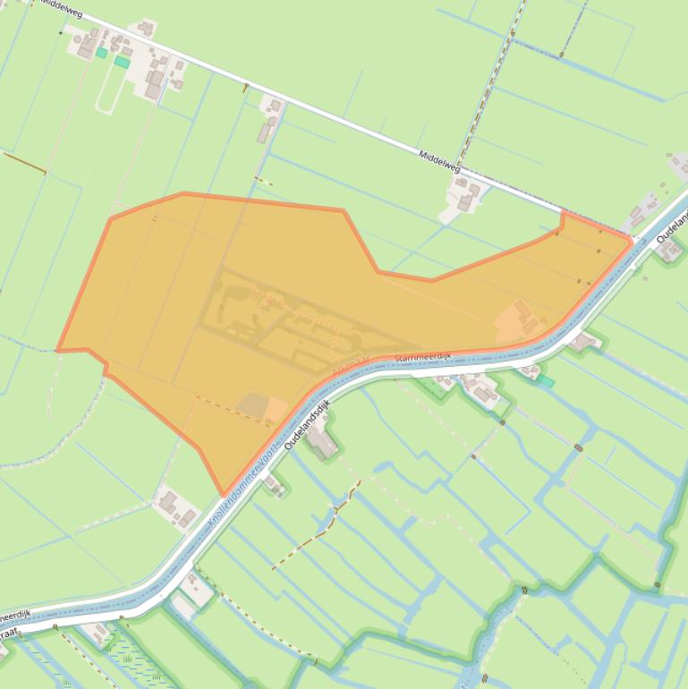 Kaart van postcodegebied 1488AH.