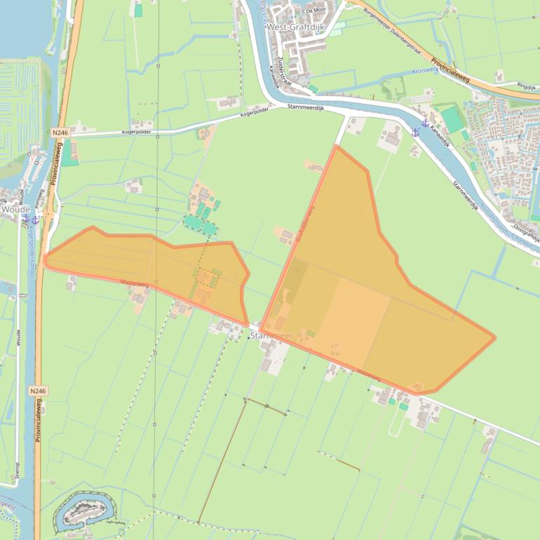 Kaart van postcodegebied 1488AK.