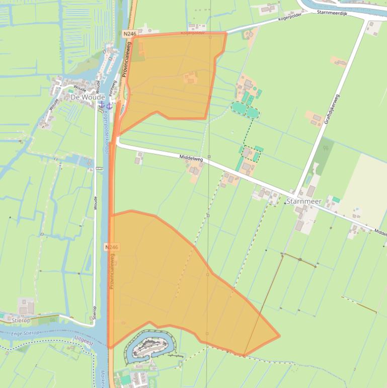 Kaart van postcodegebied 1488AN.